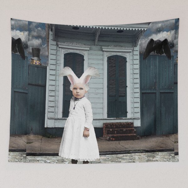 Item preview, White Rabbit of the French Quarter designed and sold by Loveday Funck.
