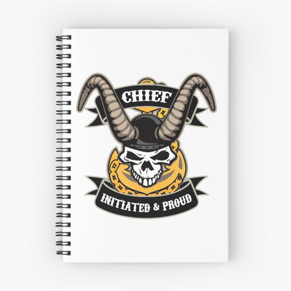 Item preview, Navy Chief - Initiated and Proud with Skull, Old Goat Horns and Anchor designed and sold by hobrath.