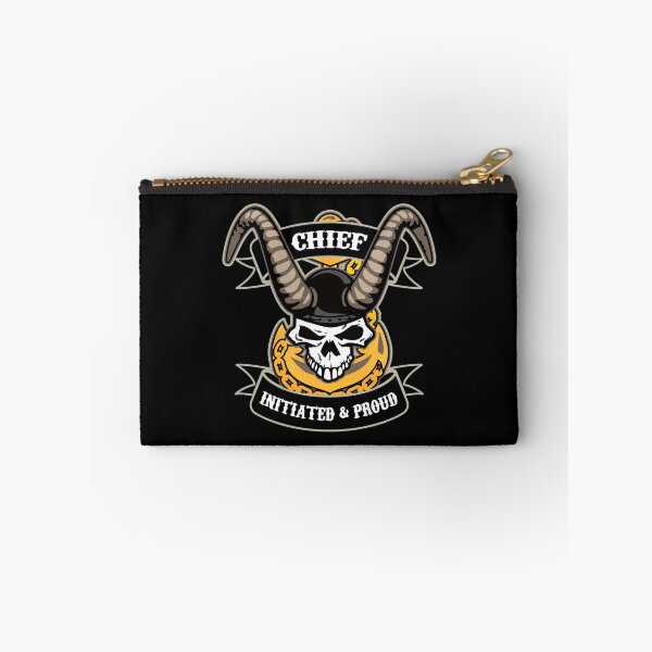 Item preview, Navy Chief - Initiated and Proud with Skull, Old Goat Horns and Anchor designed and sold by hobrath.