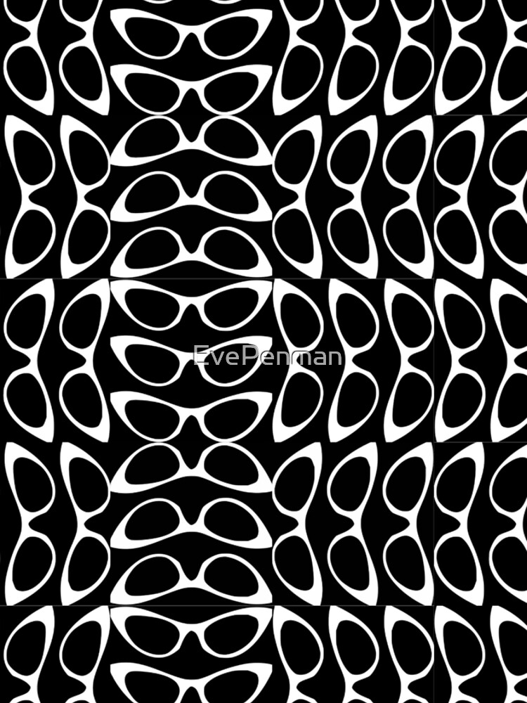 Crazy Sassy Cool Cat Eyes Black & White by EvePenman