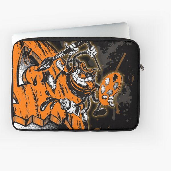 Halloween Pumpkin Spider Artist Laptop Sleeve