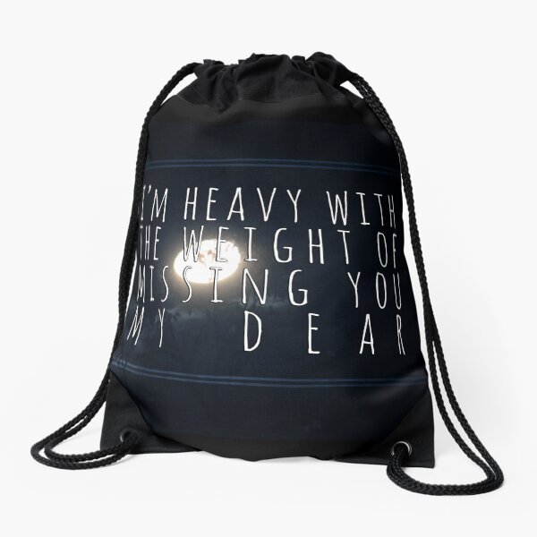 Man overboard - rare lyrics Drawstring Bag