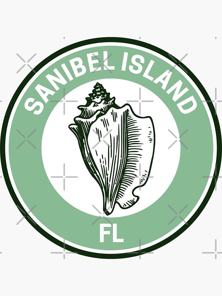 Thumbnail 3 of 3, Sticker, Vintage Sanibel Island Florida designed and sold by fearcity.