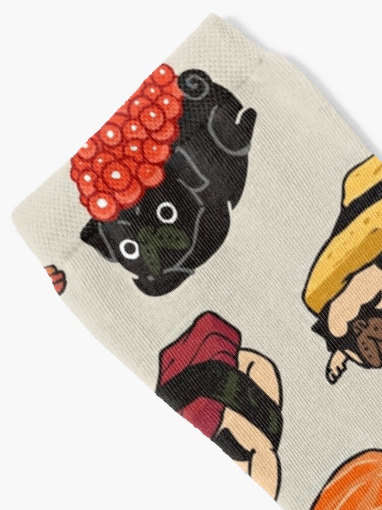 Alternate view of Sushi Pug Socks