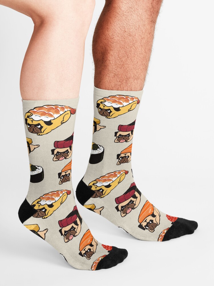 Alternate view of Sushi Pug Socks