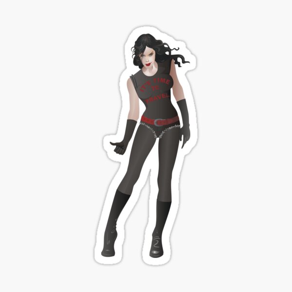 Girl In Black Tribute To Milo Manara Sticker For Sale By Vgadesign Redbubble 