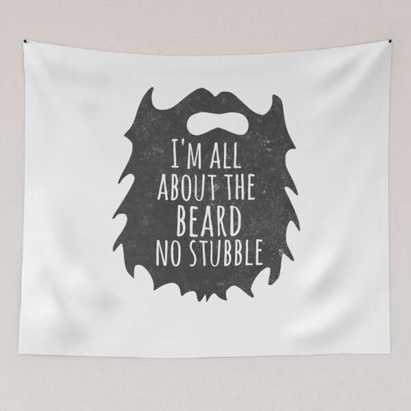 Item preview,  I'm all about the beard, no stubble! funny beard quote  designed and sold by FreckledBliss.