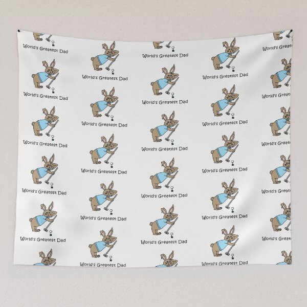 Item preview, World's Greatest Dad Rabbit Golfer designed and sold by imphavok.