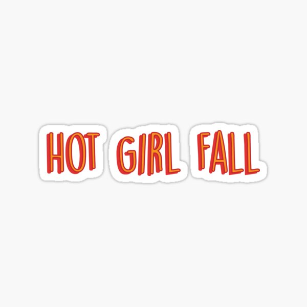 Hot Girl Fall Stickers Redbubble