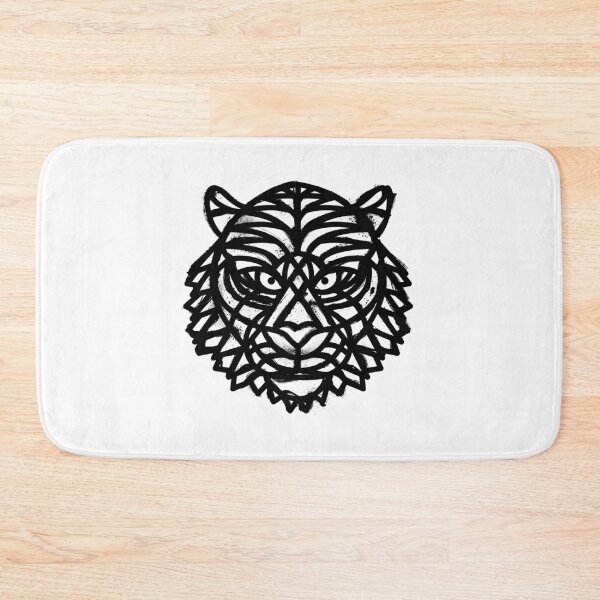 Item preview, Angry Tiger (Ink) Black & White designed and sold by mrmoustache.
