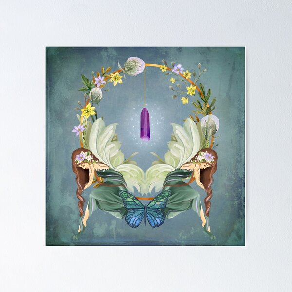 Póster for Sale con la obra «Mujer con alas de mariposa» de Ninoushkafdes