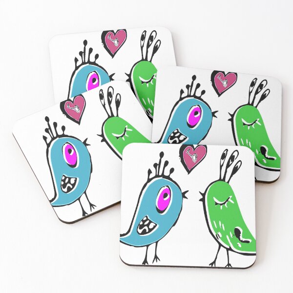 Item preview, Love birds that sing love story designed and sold by bonnashejve.