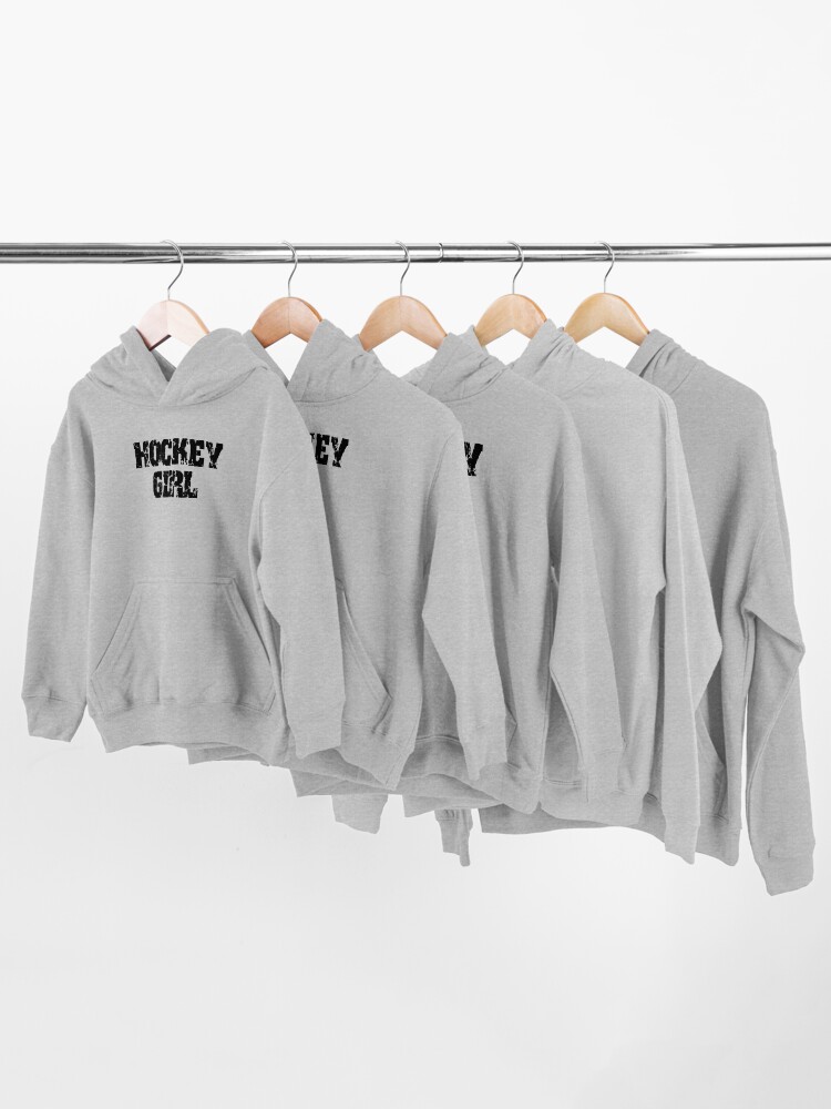 Alternate view of Hockey Girl Kids Pullover Hoodie