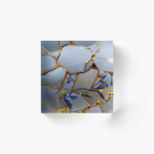 Kintsugi Acrylic Block