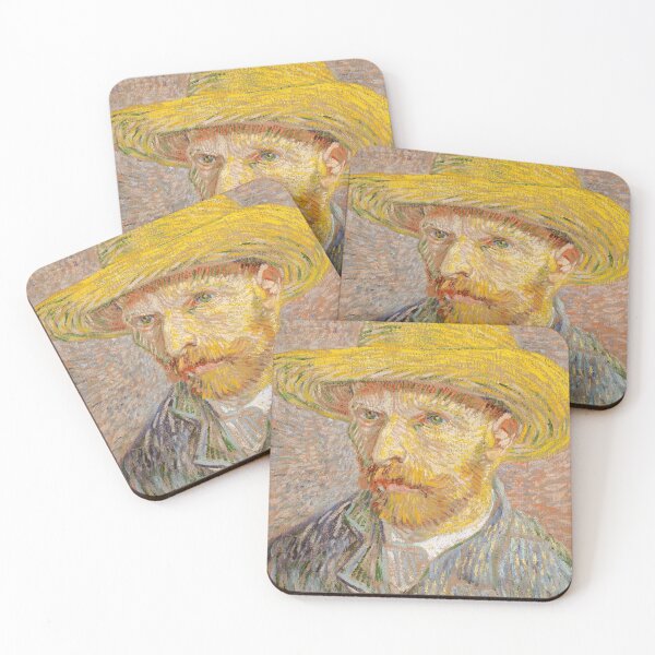 Artikelvorschau, Vincent Van Gogh Selbstporträt mit Strohhut entworfen und verkauft von Epic Love Designs.