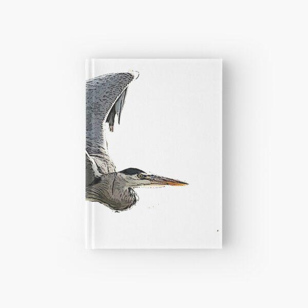Heron In Flight Hardcover Journal