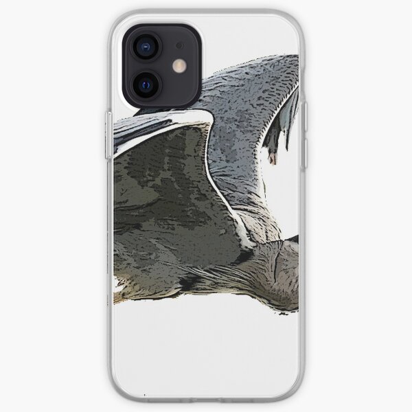 Heron In Flight iPhone Soft Case