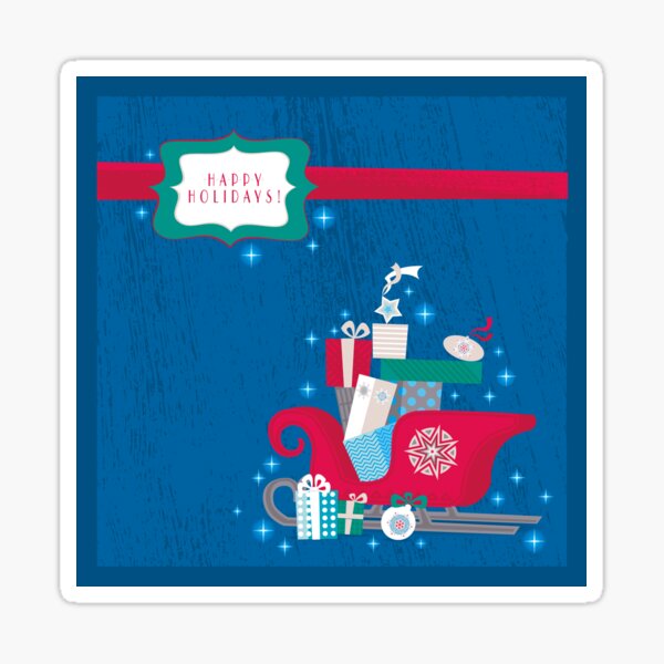 Happy Holidays! Glossy Sticker