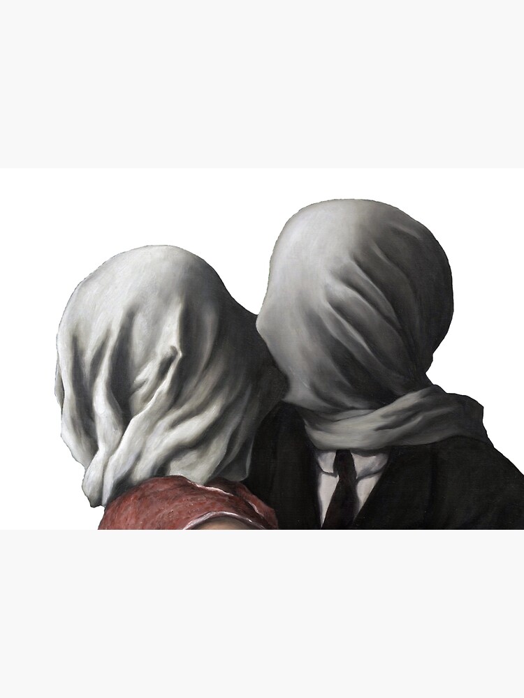 The Lovers (Les Amants) 1928, Artwork by Rene Magritte For Prints, Posters, Shirts, Bags Men Women Kids by clothorama