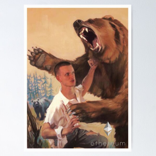 Item preview, Vitalik Punching Bear designed and sold by TheLastStand.