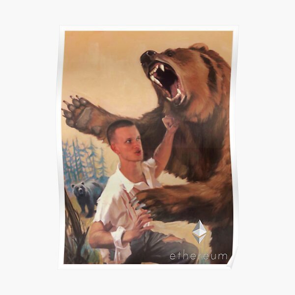 Vitalik Punching Bear Poster
