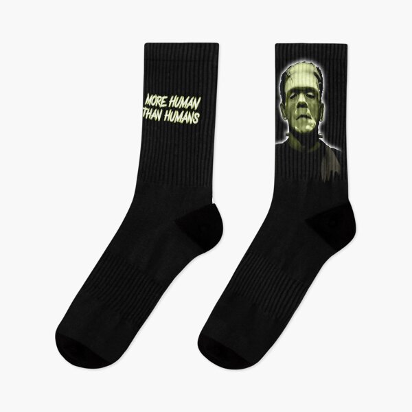 Item preview, Frankenstein More Human Than Humans Socks designed and sold by Convicted403.