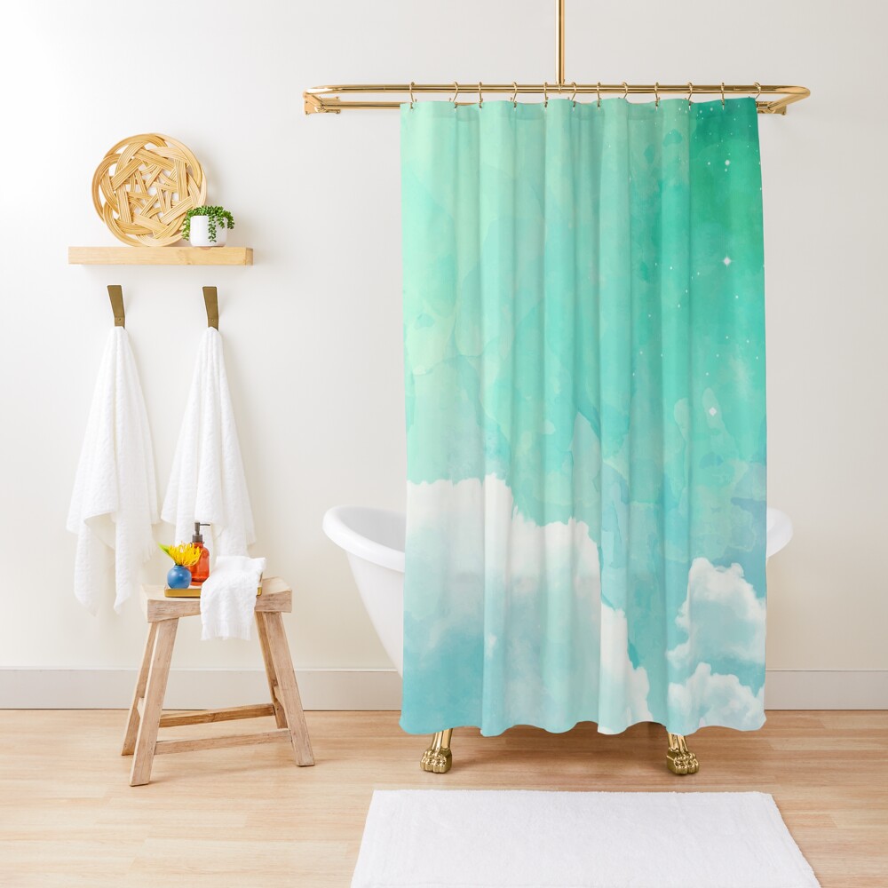 Above the sky Shower Curtain