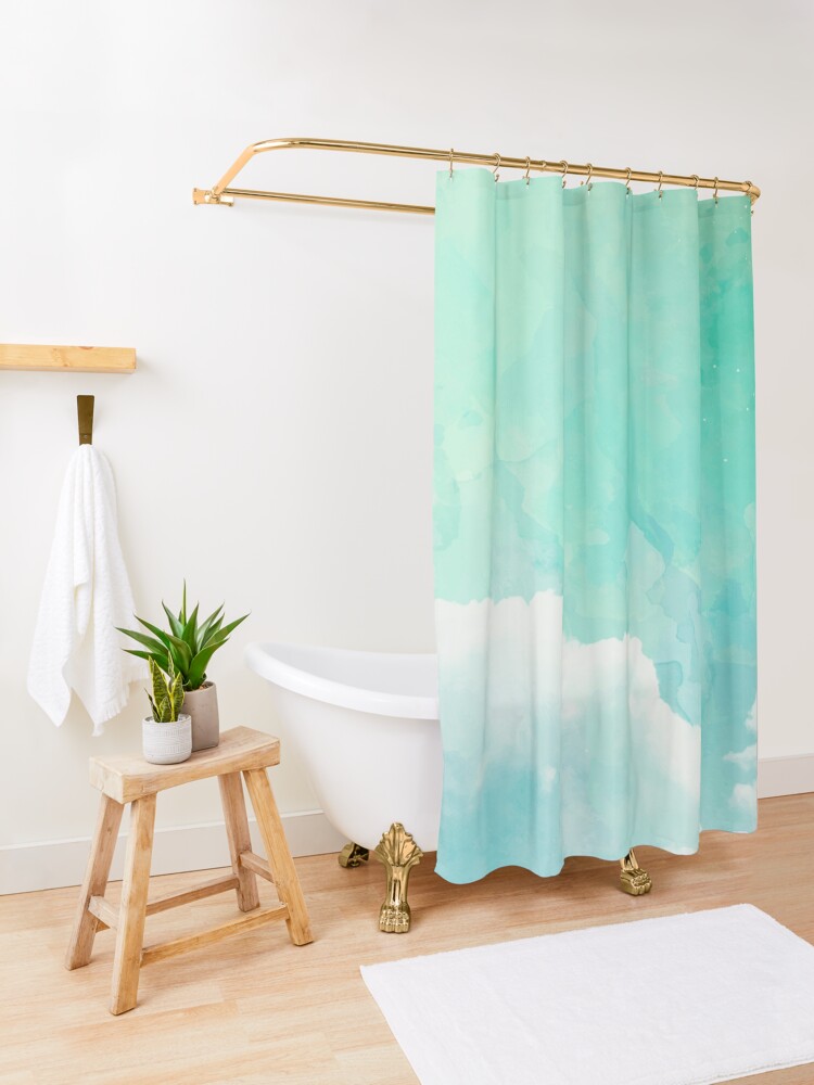 Alternate view of Above the sky Shower Curtain