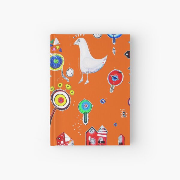 BIRDY with striped socks Hardcover Journal