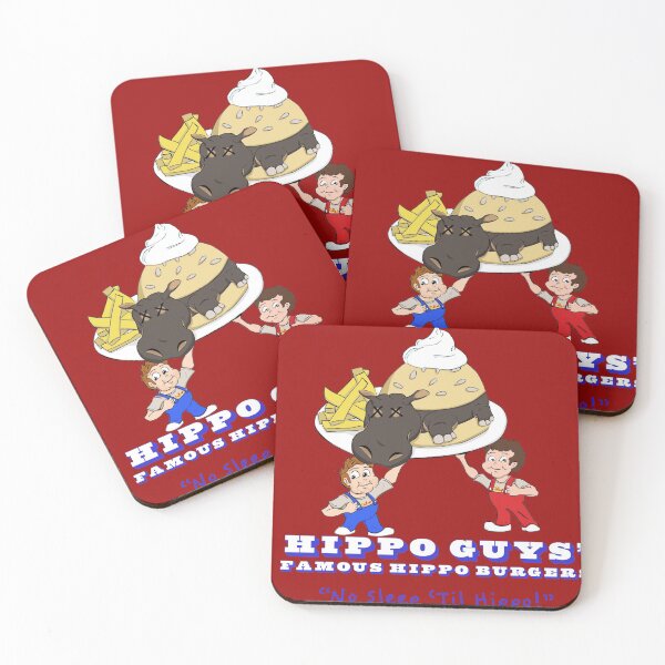 Item preview, Hippo Guys' Famous Hippo Burgers Red designed and sold by BTPComics.