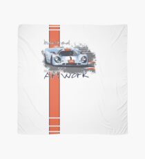 Gulf Porsche Motorsport Artwork Scarf