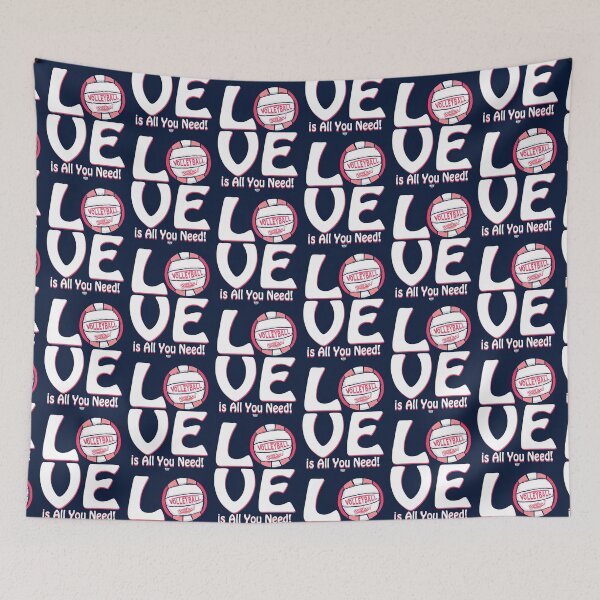 Item preview, Pink Volleyball Love is All You Need designed and sold by MudgeStudios.