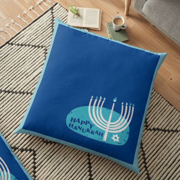 Happy Hanukkah! Floor Pillow