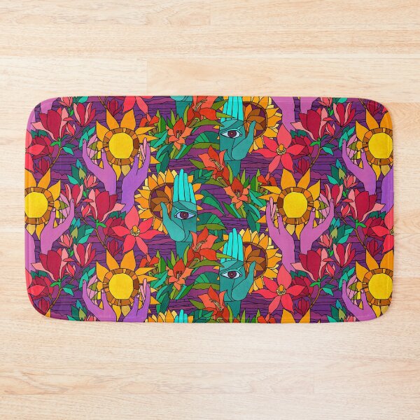 Item preview, Fun pattern with flowers and hands designed and sold by Irina Ivanova.
