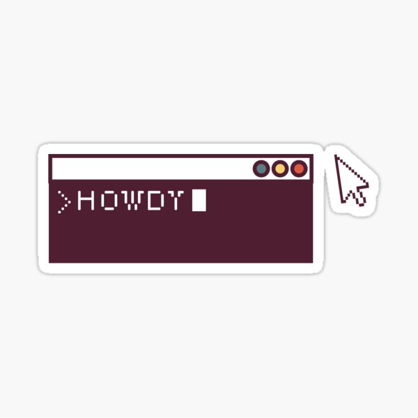 Item preview, Howdy Command-Line Interface with Cursor designed and sold by Kara Laughbaum.