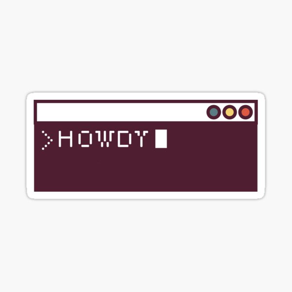 Item preview, Howdy Command-Line Interface designed and sold by Kara Laughbaum.