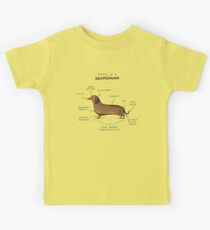 Anatomy of a Dachshund Kids Tee