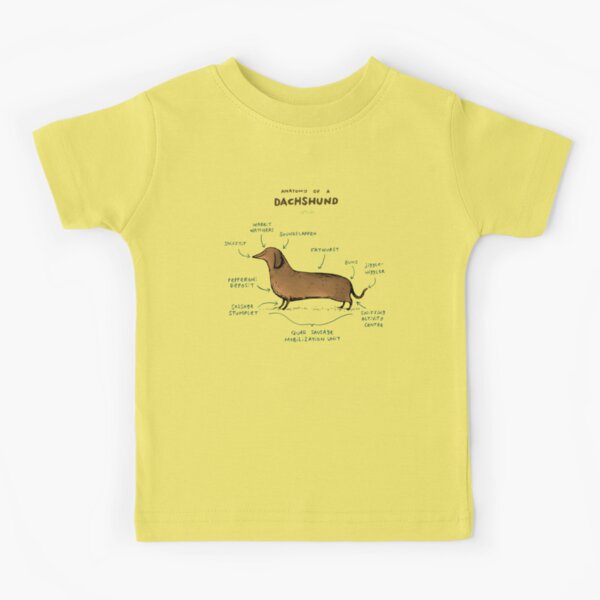 Anatomy of a Dachshund Kids T-Shirt