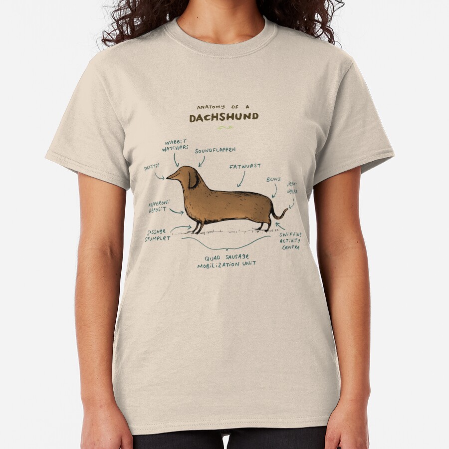Anatomy of a Dachshund Classic T-Shirt