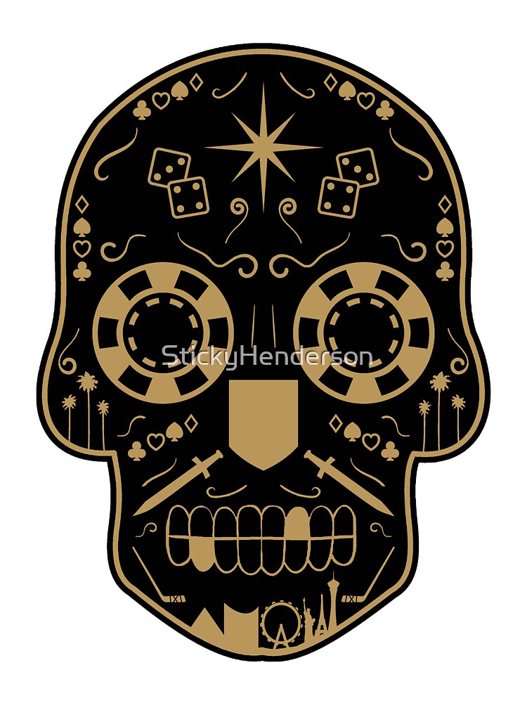 Vegas Golden Knights Fleury 29 Dia de los Muertos Sugar Skull