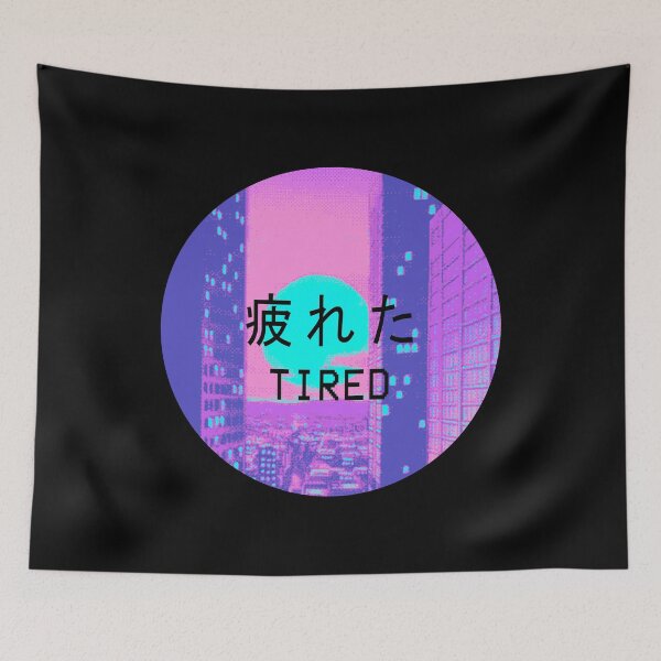 Item preview, Tired Vaporwave Aesthetic hypnotic Style Gift Sad Vaporwave Design designed and sold by D-C-Designs.