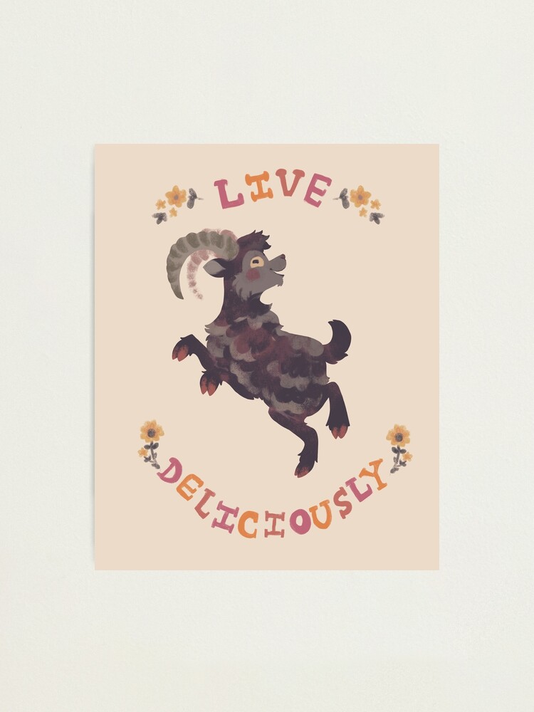 Alternate view of Live Deliciously Photographic Print