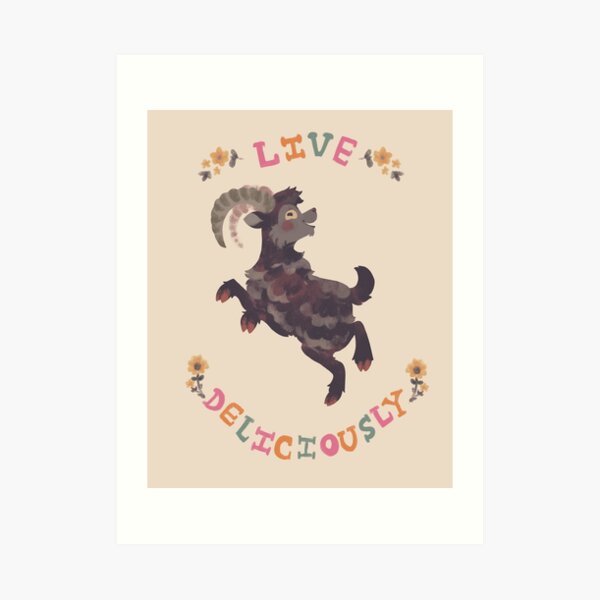 Live Deliciously 2 Art Print