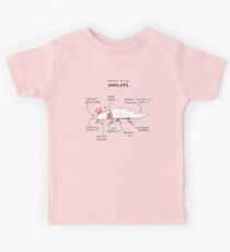 Anatomie eines Axolotl Kinder T-Shirt