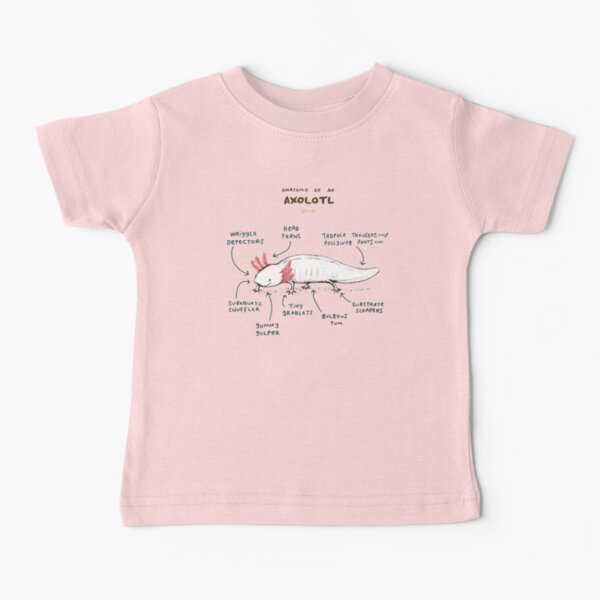 Anatomy of an Axolotl Baby T-Shirt