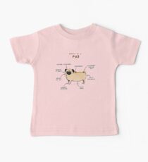 Anatomy of a Pug Baby Tee