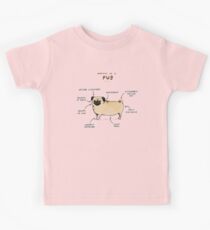 Anatomy of a Pug Kids Tee