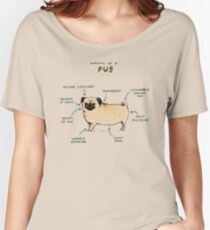 Camiseta ancha para mujer Anatomía de un barro amasado