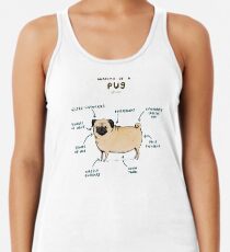 Anatomie eines Mops Tanktop für Frauen
