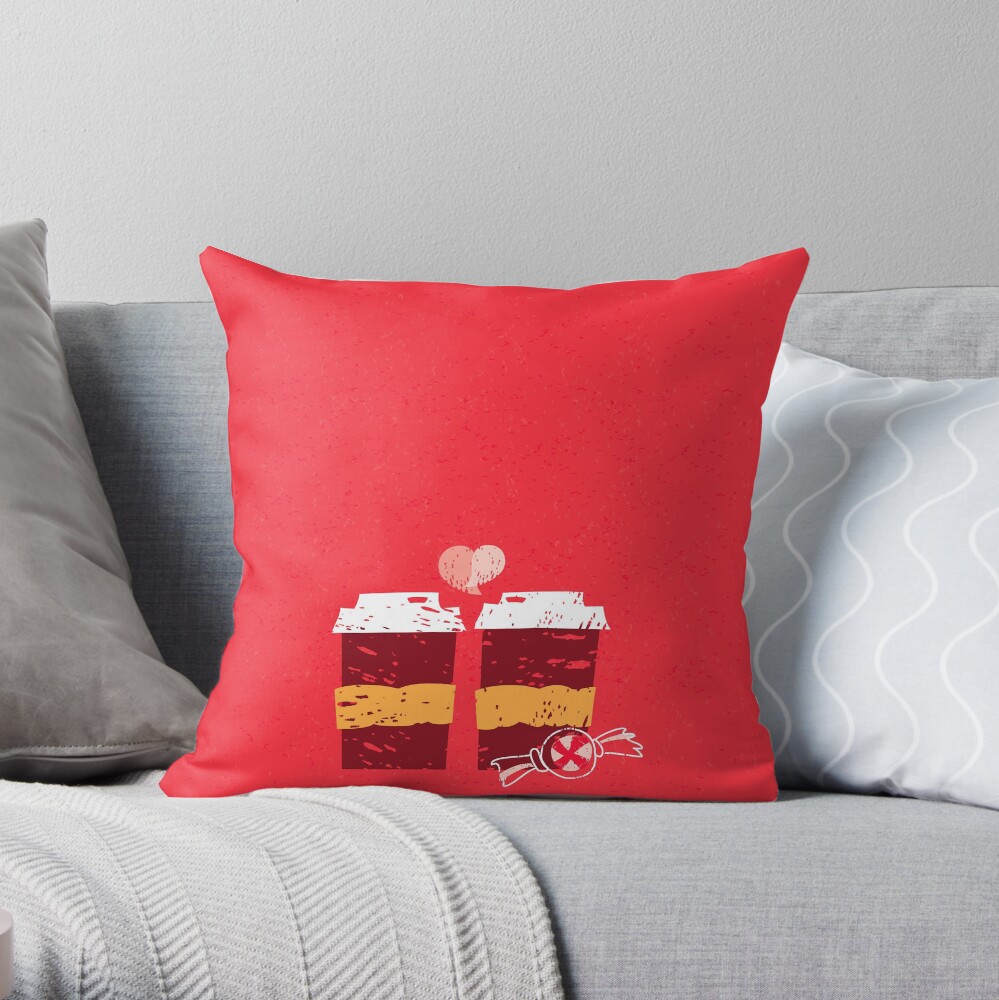 Coffee for Two Throw Pillow